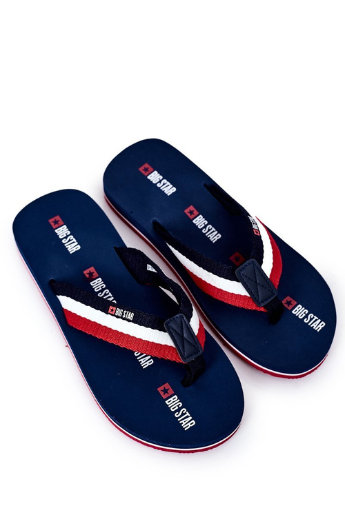 Pánske flip -flops veľká hviezda HH174827 Navy Blue
