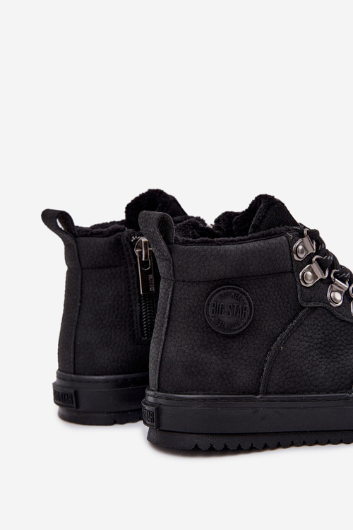 Trekové Topánky Detské Zateplené Big Star SS374075 Čierne