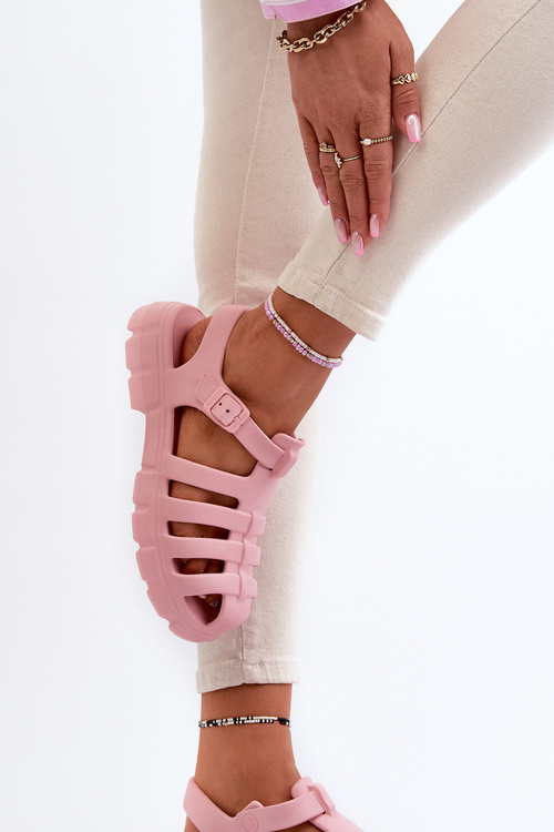 Dámske Piankové Sandále Rímske Ružové Gasaria