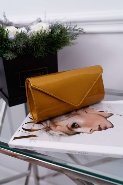 Dámská večerní kabelka "Hořčice"