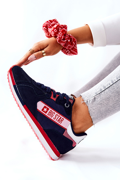 Kožená sportovní obuv Big Star II274270 Tmavě Modrá