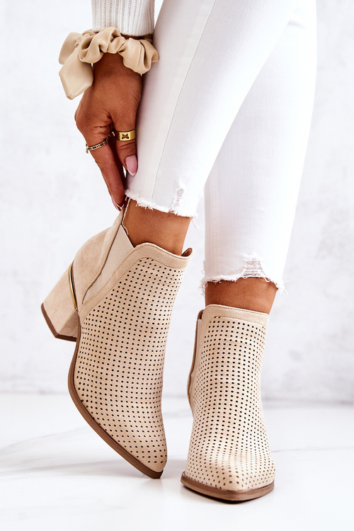 Subcrew topánky Openwork Light Beige Helloni
