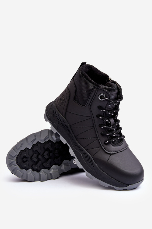 Dětské zateplené trekové boty černé Big Star MM374203