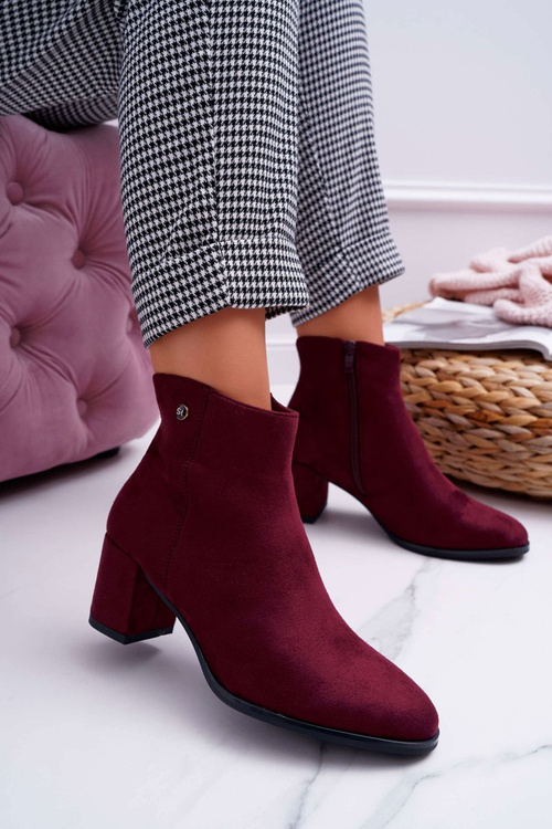 Dámske vysoké podpätky Sergio Leone Burgundsko BT520