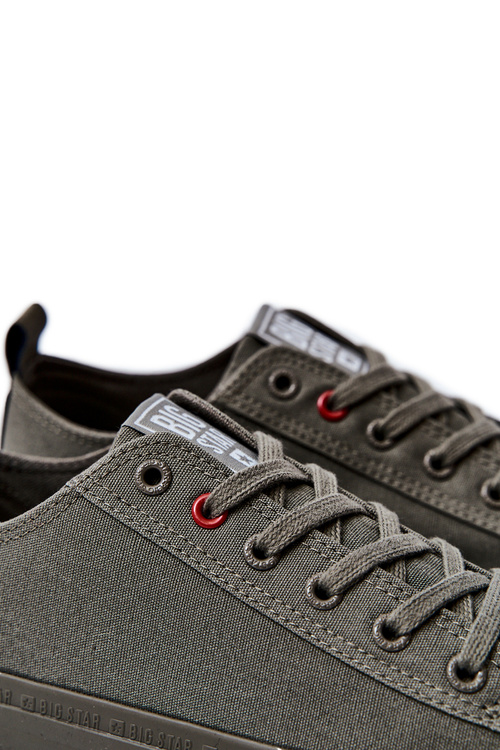 Pánské materiálové tenisky BIG STAR JJ174004 Khaki