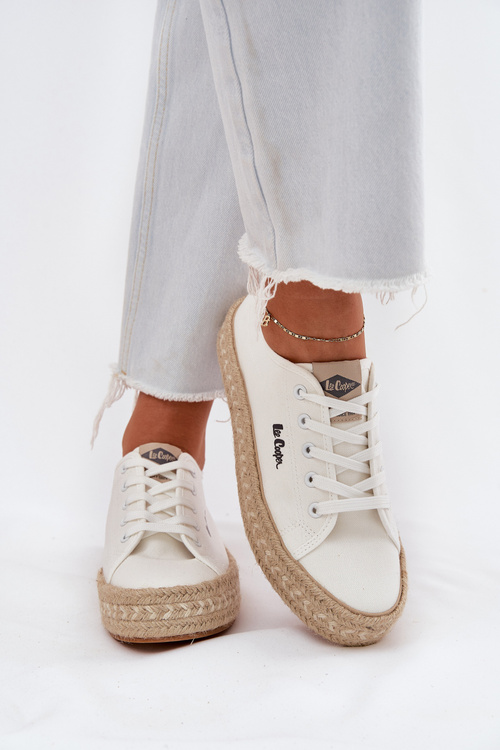 Dámske Tenisky S Pletením Lee Cooper LCW-25-44-3217 Biely