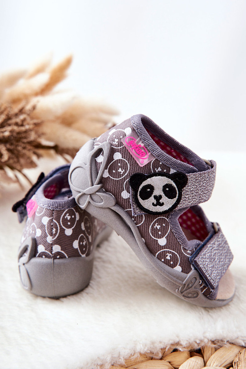 Befado sandále s suchým zipsom 342p031 šedá