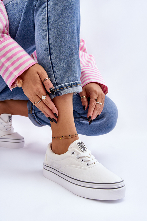 Dámské Tenisky na platformě Big Star LL274228 Bílá