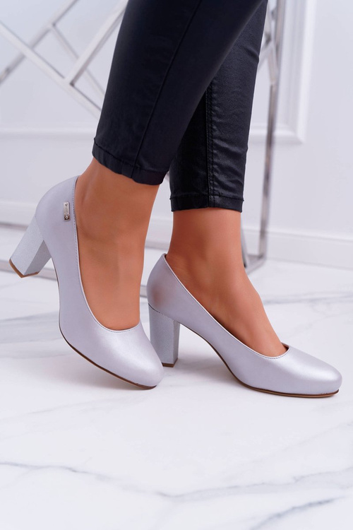 Dámske čerpadlá Sergio Leone PB130 Silver Pearl Amber