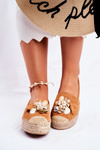Dámské Espadrilky Lněné Camel Denver