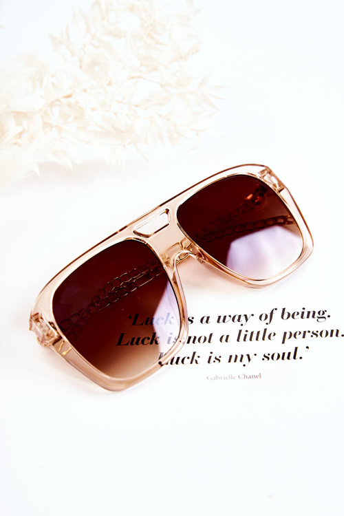 Dámske letecké v120013 Slnečné okuliare Transparentné