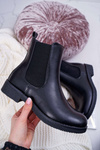 Dámske topánky Black Chelsea Boots 8BT35-1489