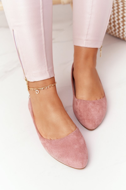 Suede Ballerinas Sergio Leone BL622 Pink