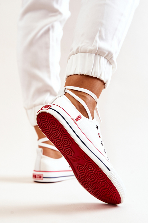 Dámske materiálne tenisky Veľká hviezda JJ274123 biela