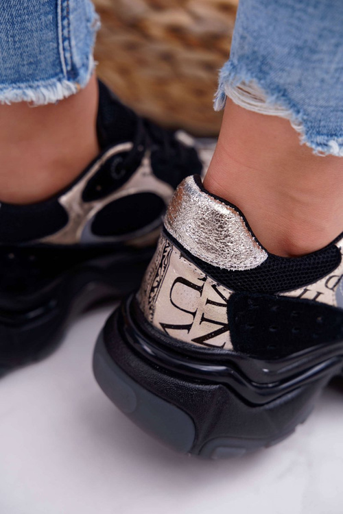 Dámská Sportovní Obuv Big Star od Daniel Lopez černá zlatá FF274A524