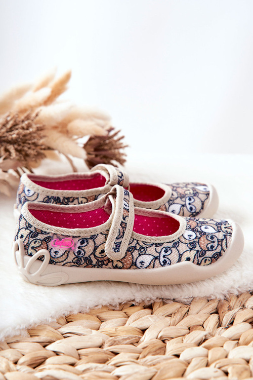 Žabky Baleríny Befado Jelen 114X467 Béžová