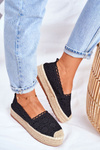 Dámské Espadrilky Černé Desante