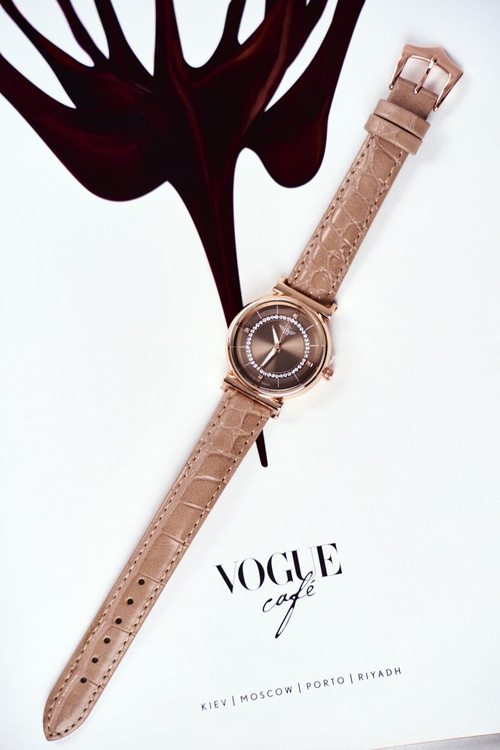 Dámské Hodinky Michael John hnědé Emotions