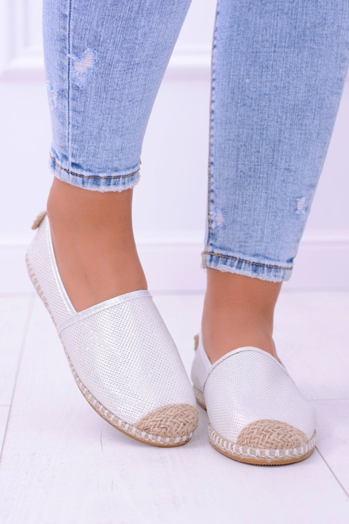 Trblietky espadrilles lu boo biele