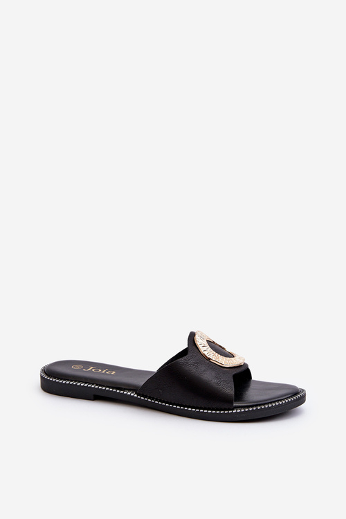 Dámske papuče S Ozdobou Čierne Cilima