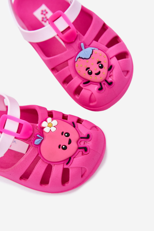 Detské sandále na suchý zips Ovocie 83615 Ipanema Summer XIV Růžové