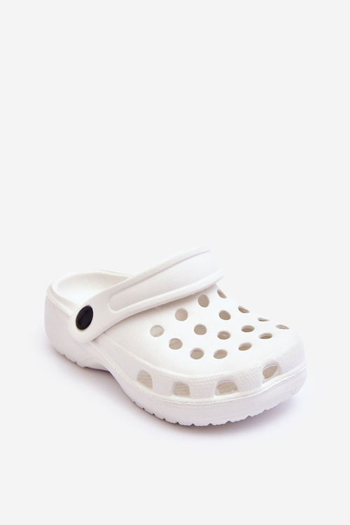 Dětská pěna Crocs Slides Bílé Percy