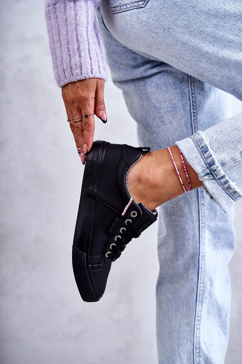 Dámské tenisky Kožené Big Star KK274006 Černá