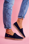 Dámské Espadrilky Big Star Slip-on Tmavě modré FF276036