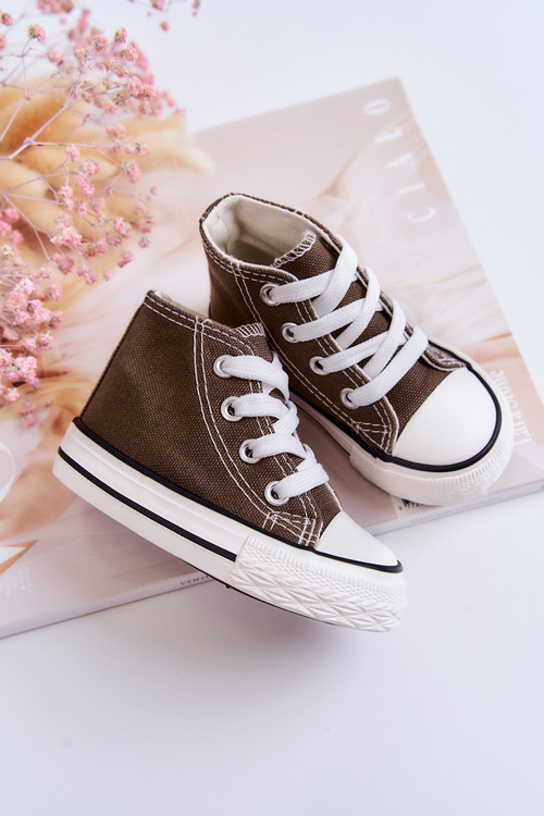 Detské vysoké tenisky Khaki Filimon