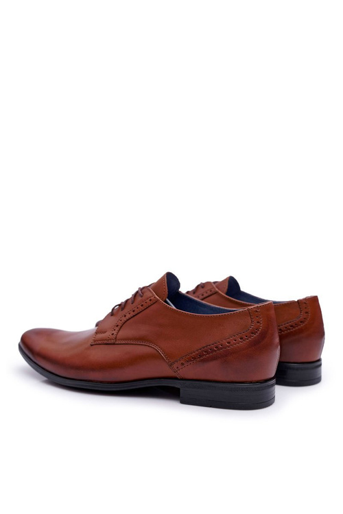 Pánské Polobotky Kožené elegantní Bednarek hnědé Herod