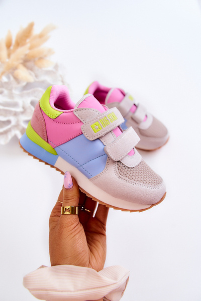 Detská športová topánka Pamäť pena Veľká hviezda JJ374252 Pink-Blue