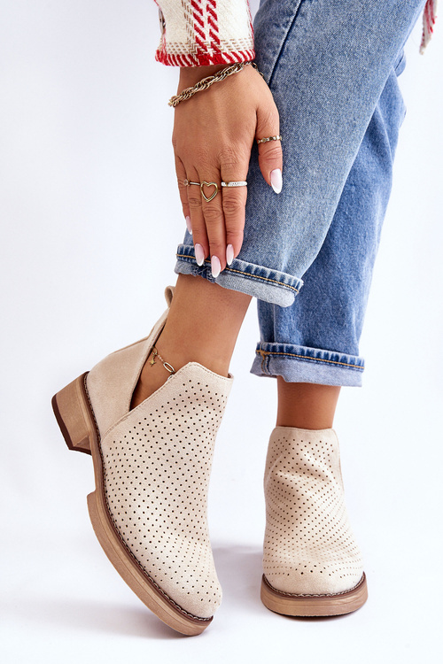 Subcrew Openwork ploché podpätky beige angie