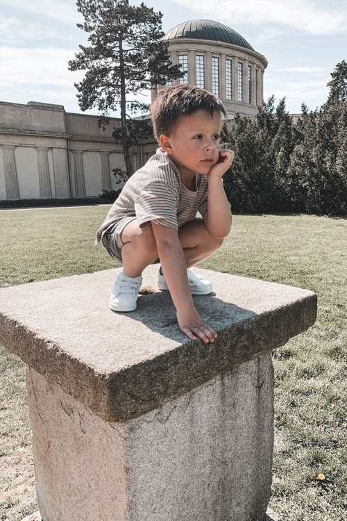 Dětská Sportovní Obuv Sneakers Bíle-Černé Bilbo