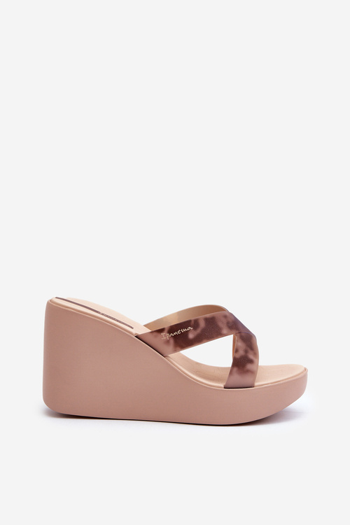 Dámské Sandály Na Korkové Platformě 83520 Ipanema High Fashion Slide Fem Beige
