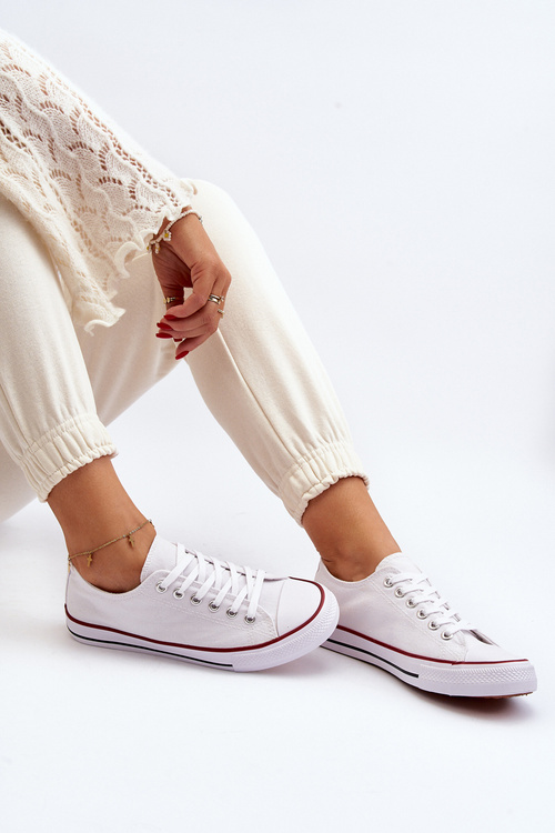 Čierne a biele tenisky pre dámske klasické ECOMA