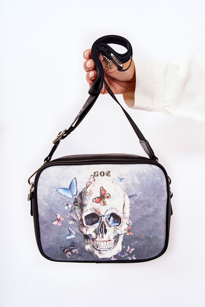 Kožená taška Messenger GOE ZNJ011 Černá