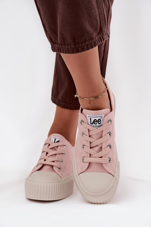 Dámské tenisky na platformě LEE ISLA C WOMEN LOW 50253001.78E Růžové