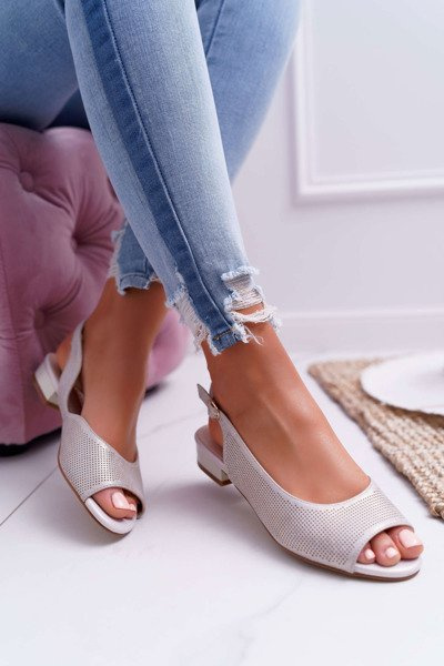 Ploché päty dámske sandále Sergio Leone SK809 béžové obare