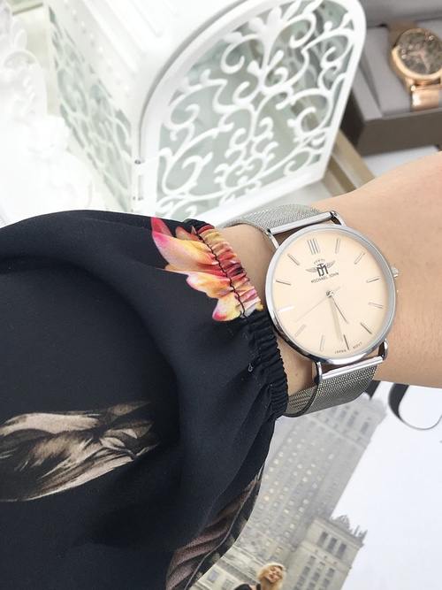 Dámské Hodinky Michael John Florence Silver Beige 40mm