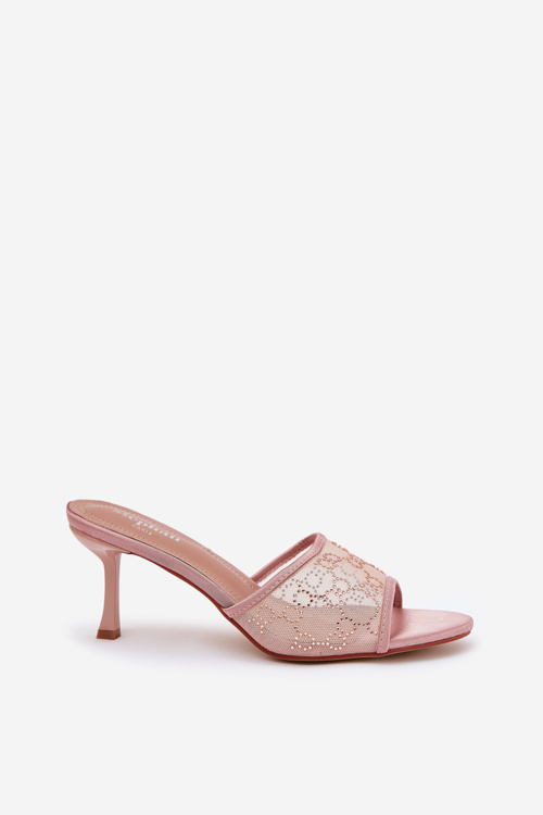 Zdobené Sandále Na Opätku Šampanské Ennoriel