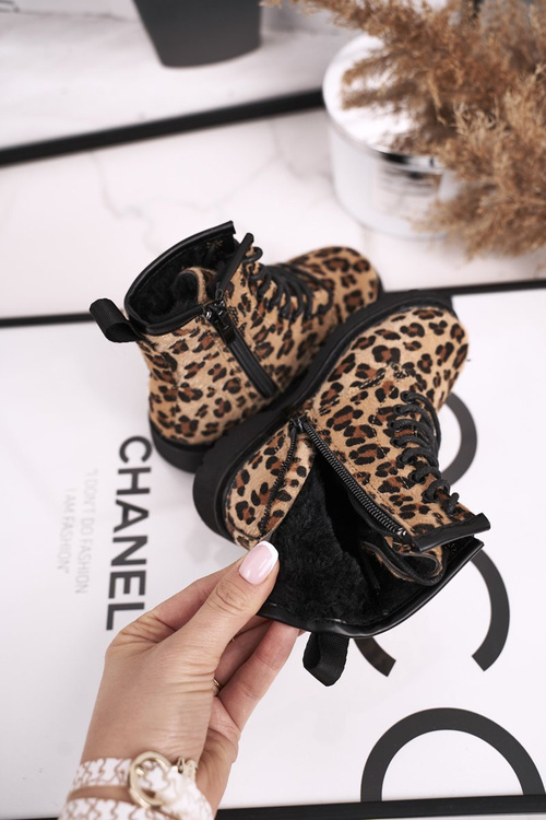 Dětské Boty Se Zipem Leopard Dafne