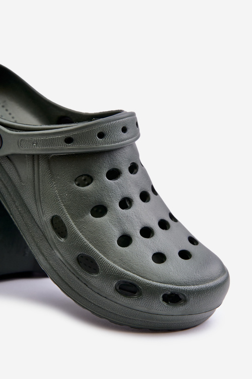 Pánske Sandále Papuče Do Záhrady Na Bazén Tmavozelené