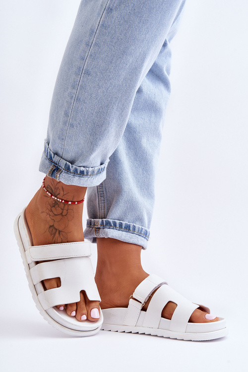 Klasické dámske biele papuče Molie