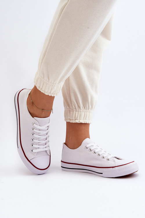 Čierne a biele tenisky pre dámske klasické ECOMA