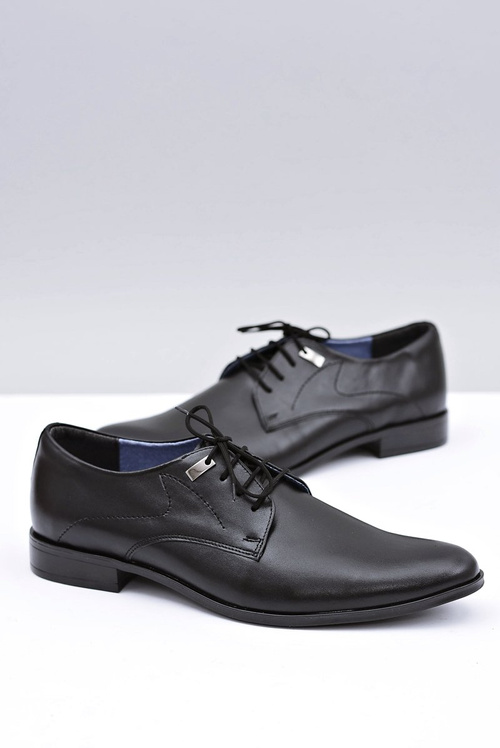 Elegantné čierne formálne topánky Damaso