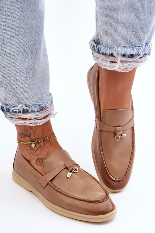 Klasické dámske hnedé mokasíry Cortez