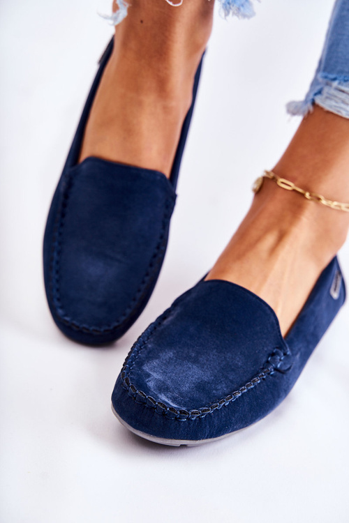 Suede Moccasins Dámska námornícka modrá Millare