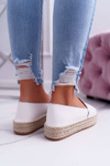 Espadrilles Dámska biela platforma Ringer