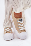 Dámské tenisky na platformě Béžové LEE ISLA C WOMEN LOW 50251001