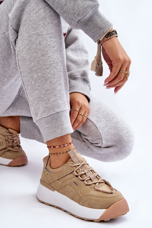 Dámské sportovní boty na platformě Béžová Dakari